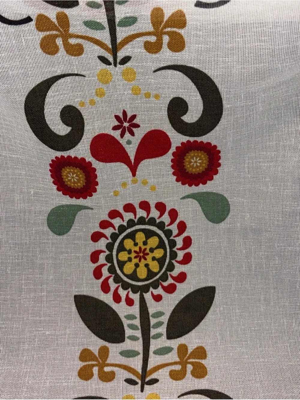 IKEA Akerkulla Fabric table runner  24X 118 Scandinavian Folk Art boho